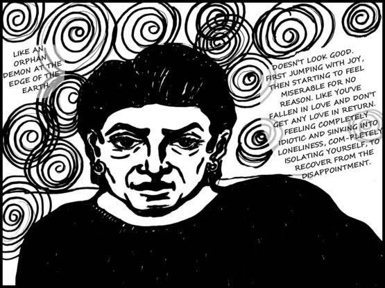 Kiba Lumberg, _Diary of a Mad Artist_, 2010–2011, drawing from the series, courtesy the artist